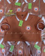 Đồng Phục Quán Cafe Màu Cacao Phối Trắng