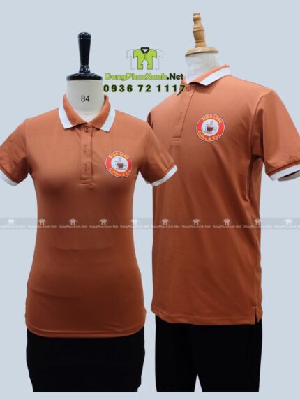 Đồng Phục Quán Cafe Thiết Kế Cổ Trụ