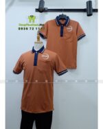 Áo Thun Màu Cacao Phối Xanh Đen