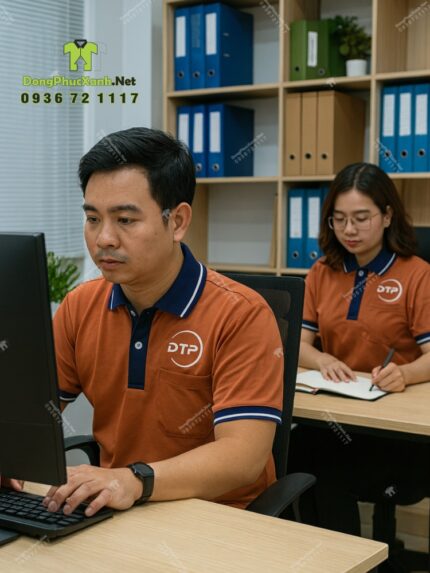 Áo Đồng Phục Công Ty Màu Cacao