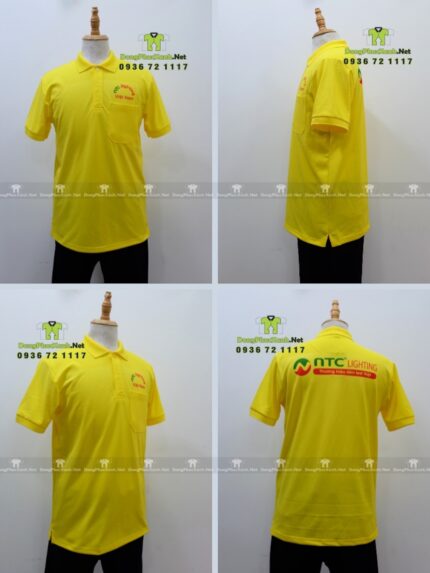 Mẫu Áo Thun Công Ty Màu Vàng