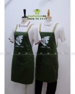 Tạp dề Chữ H Màu Xanh Rêu