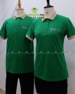Áo Thun Đồng Phục Công Ty Màu Xanh Lá Nổi Bật