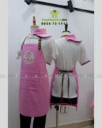 Tạp Dề Và Nón Đồng Phục Quán Trà Sữa Đồng Bộ Chuyên Nghiệp