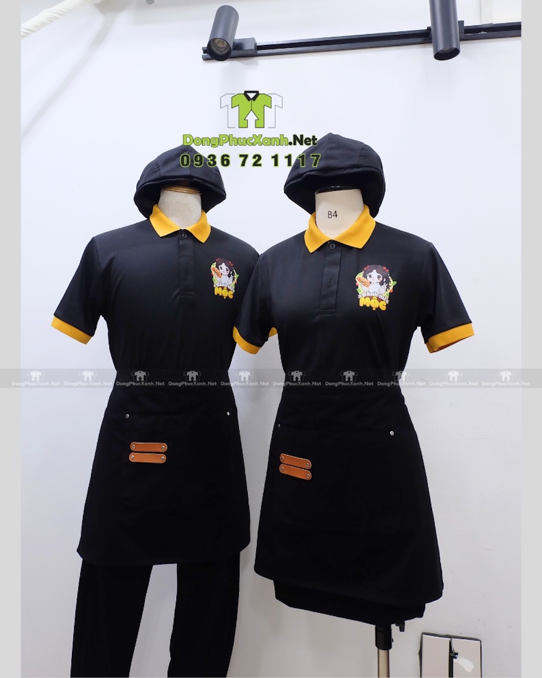 Đồng Phục Nhân Viên Phục Vụ Tiệm Bánh Mì Mộc Đẹp Mẫu Đồng Phục Quán Ăn Đẹp