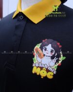 Áo Thun Cổ Trụ In Logo Sắc Nét