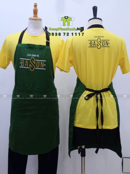 Bộ Đồng Phục Nhân Viên Quán Ăn Cao Cấp