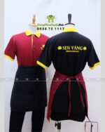 Mẫu Đồng Phục Quán Ăn In Logo Sắc Nét