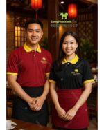 Bộ Đồng Phục Quán Ăn Sen Vàng Đẹp
