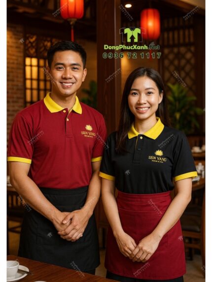 Bộ Đồng Phục Quán Ăn Sen Vàng Đẹp