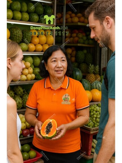 Áo Thun Đồng Phục Màu CAm