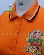 Áo Thun Cổ Trụ In Logo Papa Farm