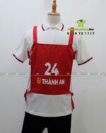 Tạp Dề Phục Vụ Thành An Màu Đỏ Nổi Bật