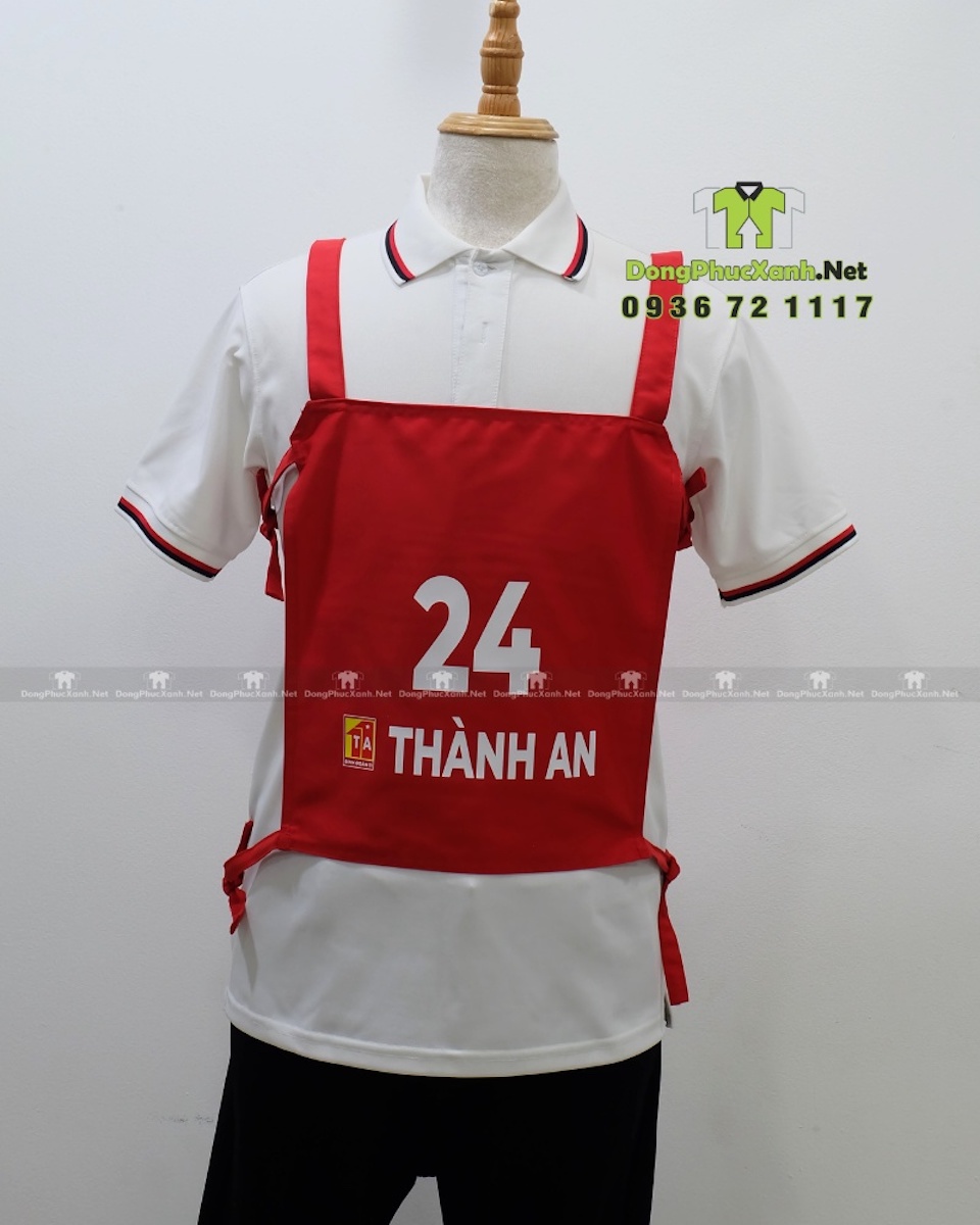 tap-de-mau-do-thanh-an-may-theo-yeu-cau Tạp Dề Phục Vụ Thành An Màu Đỏ Nổi Bật