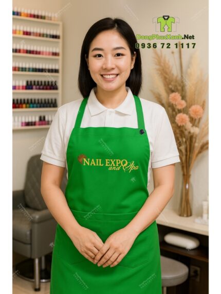 Mẫu Tạp Dề Nail Thêu Logo Đẹp