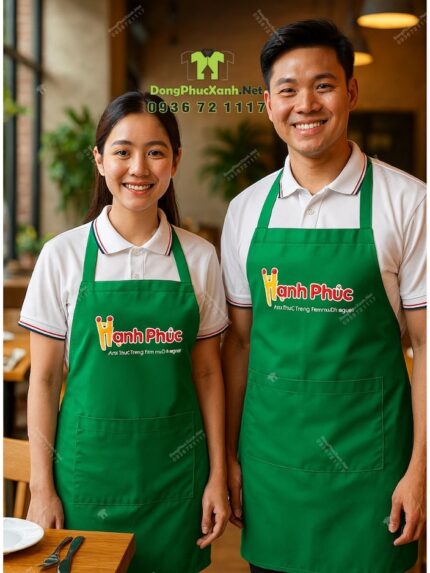 Tạp Dề Đồng Phục Màu Xanh Lá