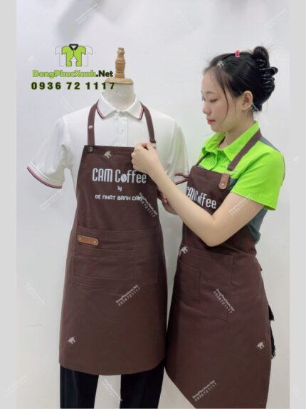 Tạp Dề Pha Chế Phối Da Cao Cấp Tạo Điểm Nhấn Thẩm Mỹ Tốt