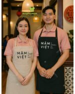 Tạp Dề Đồng Phục In Logo Mâm Việt