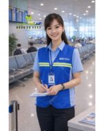 Áo Gile Bảo Hộ Phối Lưới In Logo ACV