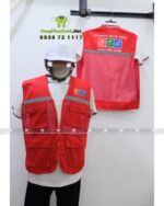 Áo gile kỹ sư OTA được thiết kế nhiều túi nhỏ tiện lợi