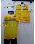 Áo Gile Phản Quang Màu Vàng