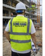 Logo Song Hanh được in sắc nét tạo điểm nhấn thương hiệu