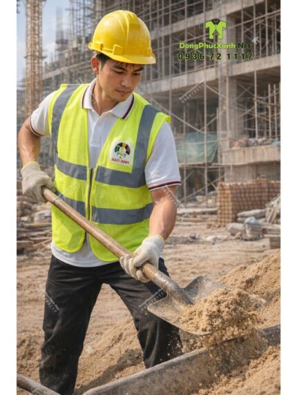 Áo Gile Lưới Màu Xanh Lá