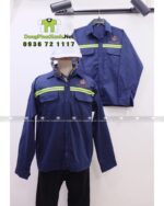 Áo đồng phục công nhân xây dựng Dai Huy Phat dài tay che chắn tốt
