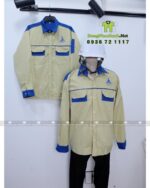 Áo Đồng Phục Công Nhân Xây Dựng In Logo Trần Gia