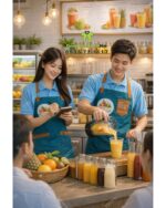 Bộ đồng phục nhân viên phục vụ thiết kế hiện đại và đẹp mắt