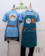Đồng phục nhân viên phục vụ NNY Fresh Fruits với kiểu dáng gọn gàng