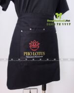 Tạp Dề Quán Phở Màu Đen In Logo Pho Lotus