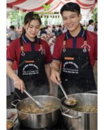 Đồng phục nhân viên nhà hàng Minh Nghiệp thiết kế hiện đại