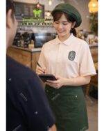 Áo đồng phục quán cà phê dành cho nhân viên phục vụ