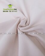 Cận cảnh vải cá sấu poly màu be