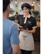 Đồng phục quán cafe Chang Mi chuẩn Hàn Quốc tạo cảm giác tự tin