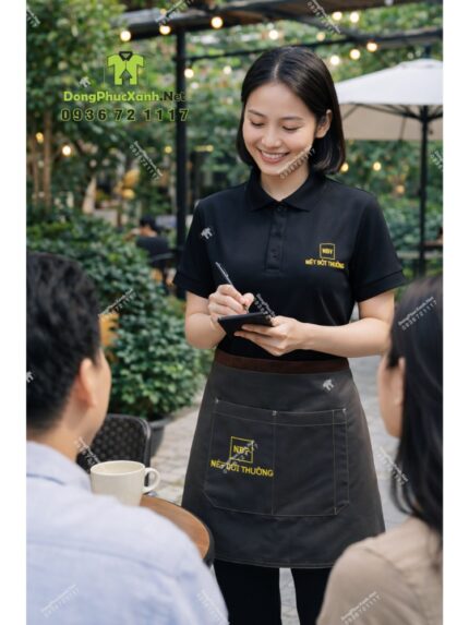 Bộ đồng phục quán cafe phong cách sang trọng, hiện đại