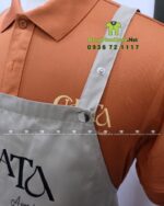 Tạp dề đồng phục có nút bấm thay đổi kích thước linh hoạt