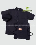 Đồng Phục Sơ Mi Phục Vụ Đẹp Màu Đen