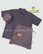 Đồng Phục Sơ Mi Phục Vụ Đẹp Màu Xám