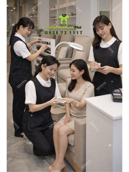 Áo Tạp Dề Nail Salon Chuyên Nghiệp