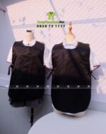 Áo Tạp Dề Đen Cho Tiệm Nail