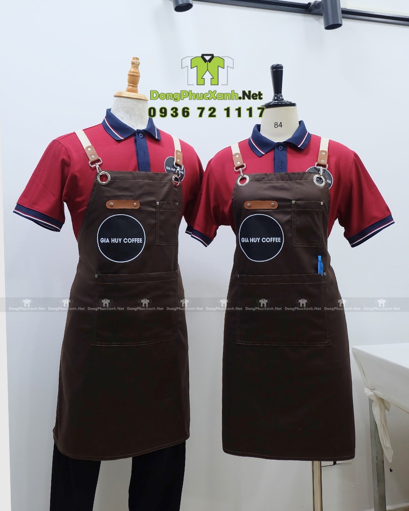 tạp dề pha chế quán cafe