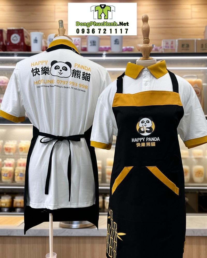 tạp dề pha chế quán cafe