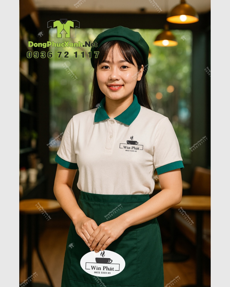 tạp dề pha chế quán cafe