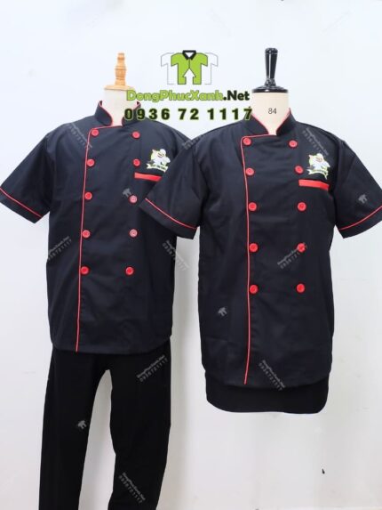 áo bếp - vải kaki