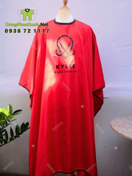 áo choàng cắt tóc vải dù