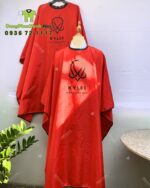 áo choàng cắt tóc vải dù