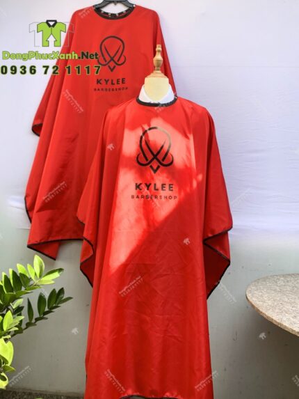 áo choàng cắt tóc vải dù