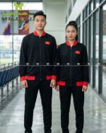 áo khoác cờ đỏ sao vàng màu đen 1